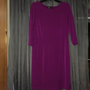 Purple midi dress